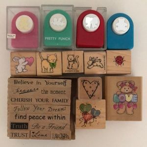 Assorted Craft Punches and Stamps